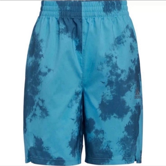 Adidas Boys Axis Athletic Shorts in Blue and Black - NWT - Size L (14-16) - Picture 4 of 5